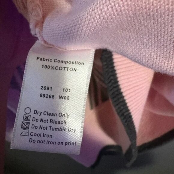 Hemisphere 89 size large men’s Pink and Gray Geometric Sweater 100% cotton - Picture 3 of 7